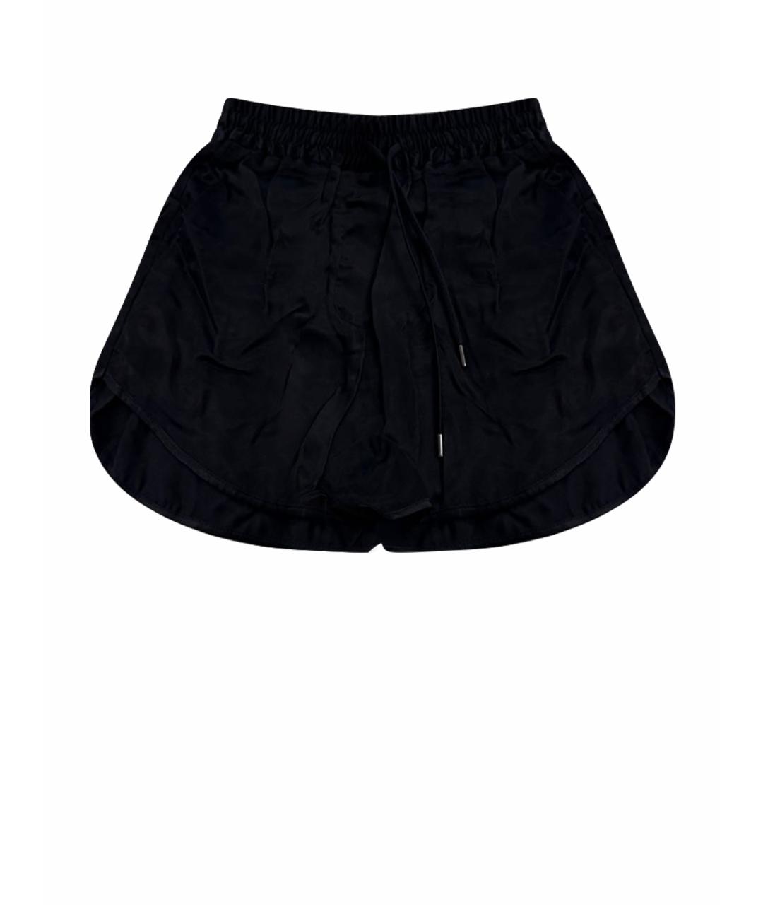 ISABEL BENENATO Черные шелковые шорты, фото 1