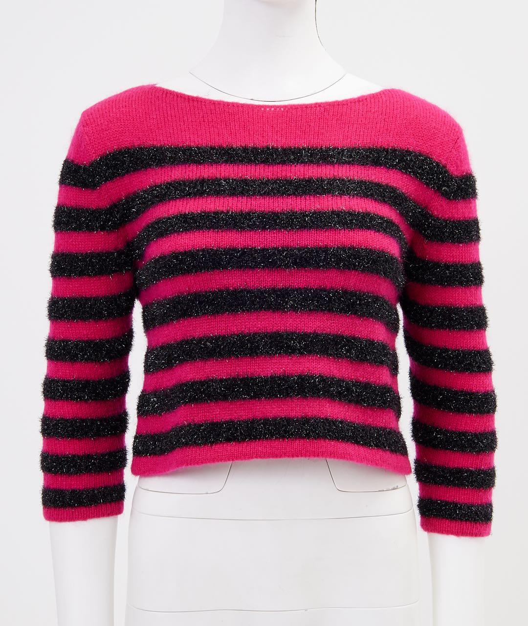 SAINT LAURENT Розовый полиамидовый джемпер / свитер, фото 5