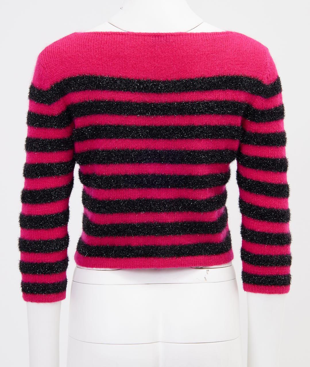 SAINT LAURENT Розовый полиамидовый джемпер / свитер, фото 2