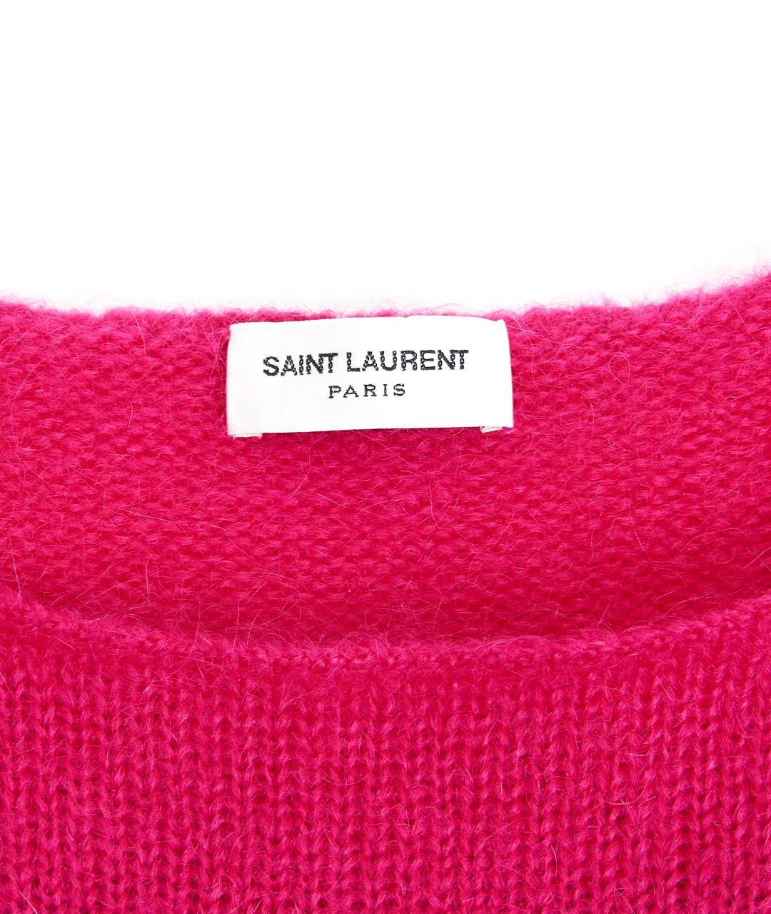 SAINT LAURENT Розовый полиамидовый джемпер / свитер, фото 4