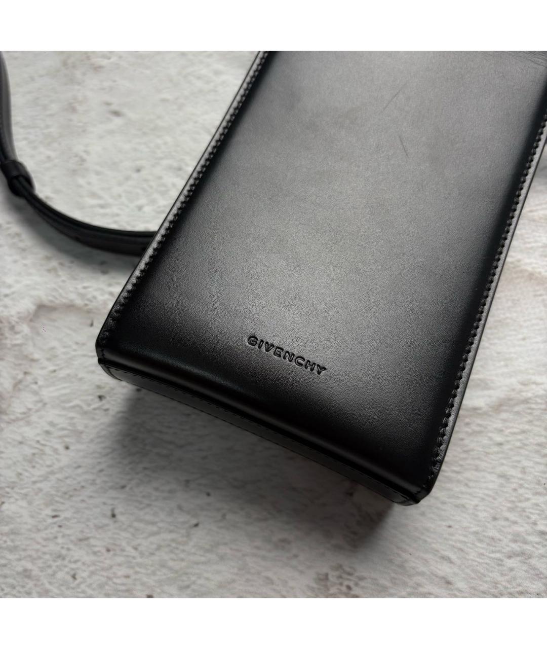 GIVENCHY Черная кожаная сумка через плечо, фото 2