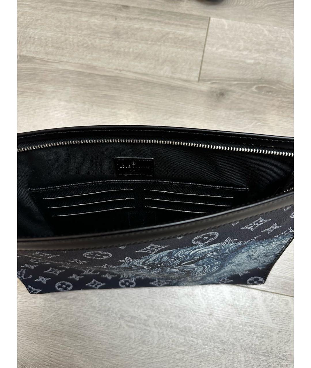 LOUIS VUITTON Темно-синяя папка для документов, фото 5