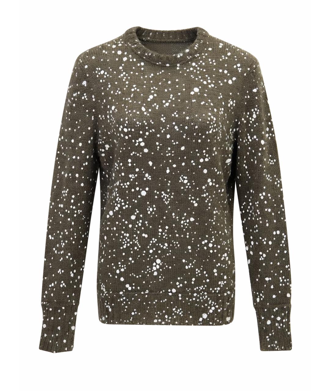 FENDI Хаки шелковый джемпер / свитер, фото 1