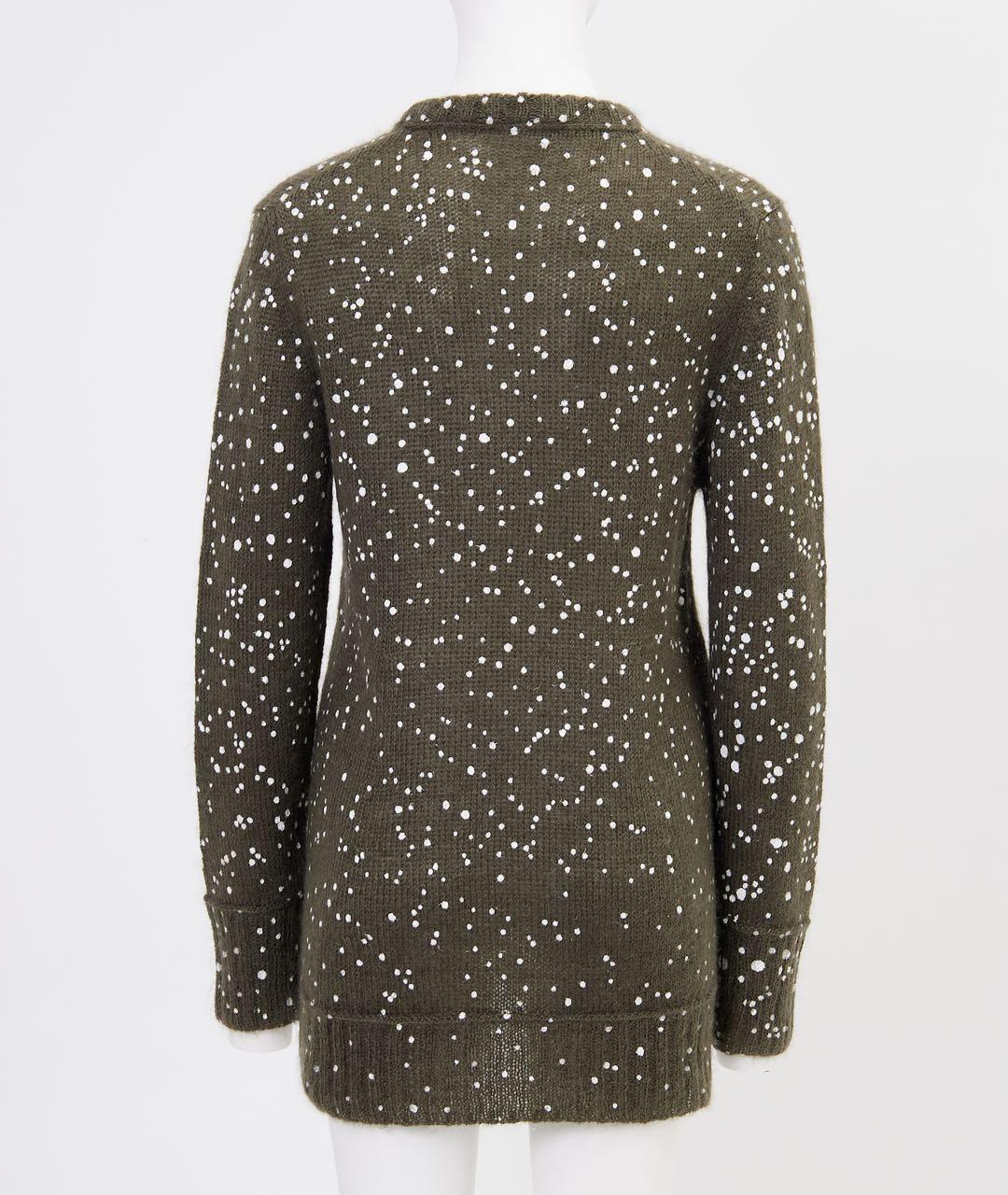 FENDI Хаки шелковый джемпер / свитер, фото 2