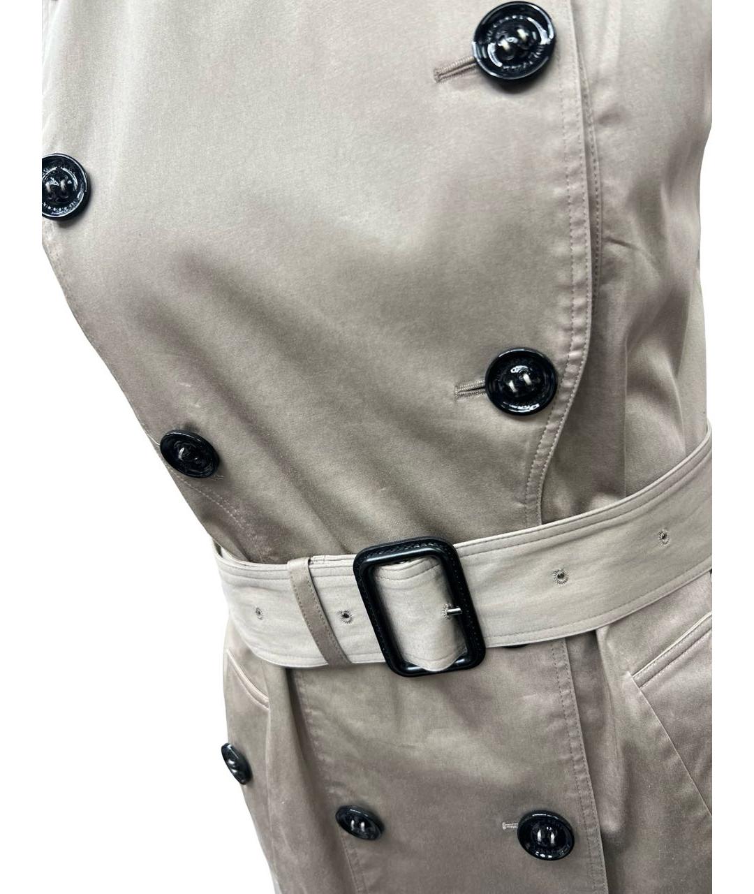 BURBERRY Серое хлопковое повседневное платье, фото 5