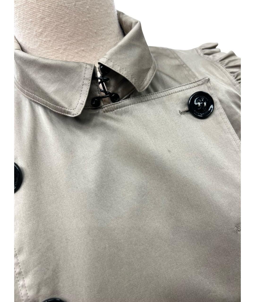 BURBERRY Серое хлопковое повседневное платье, фото 4