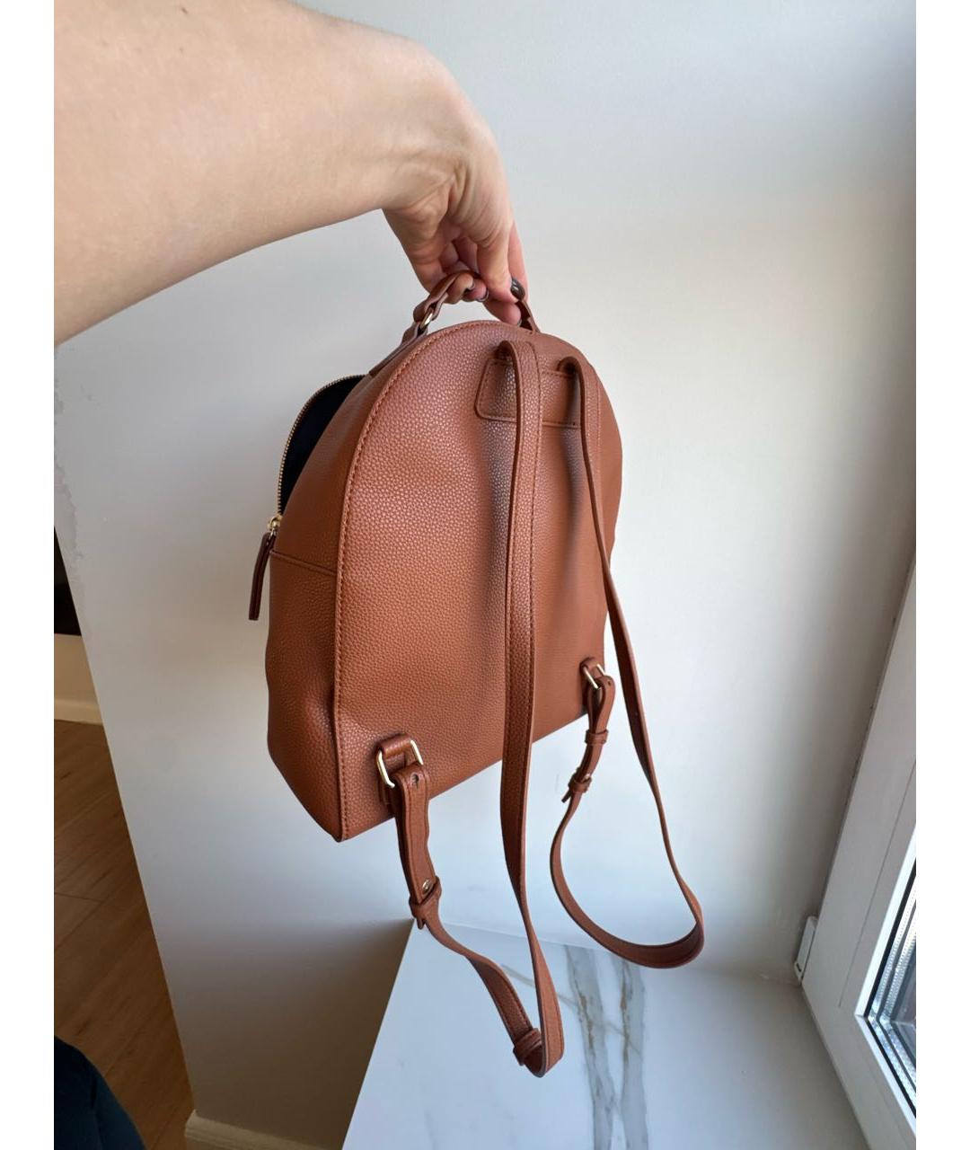 TRUSSARDI Коричневый рюкзак из искусственной кожи, фото 6