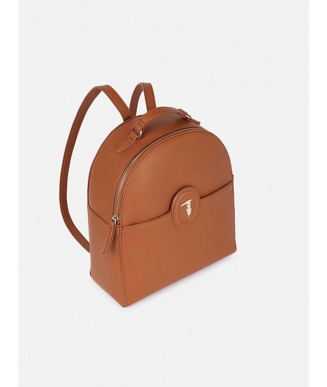 TRUSSARDI Коричневый рюкзак из искусственной кожи, фото 2