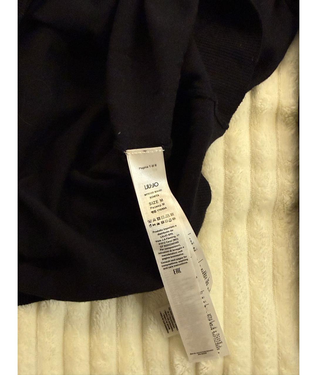LIU JO Черный вискозный джемпер / свитер, фото 3