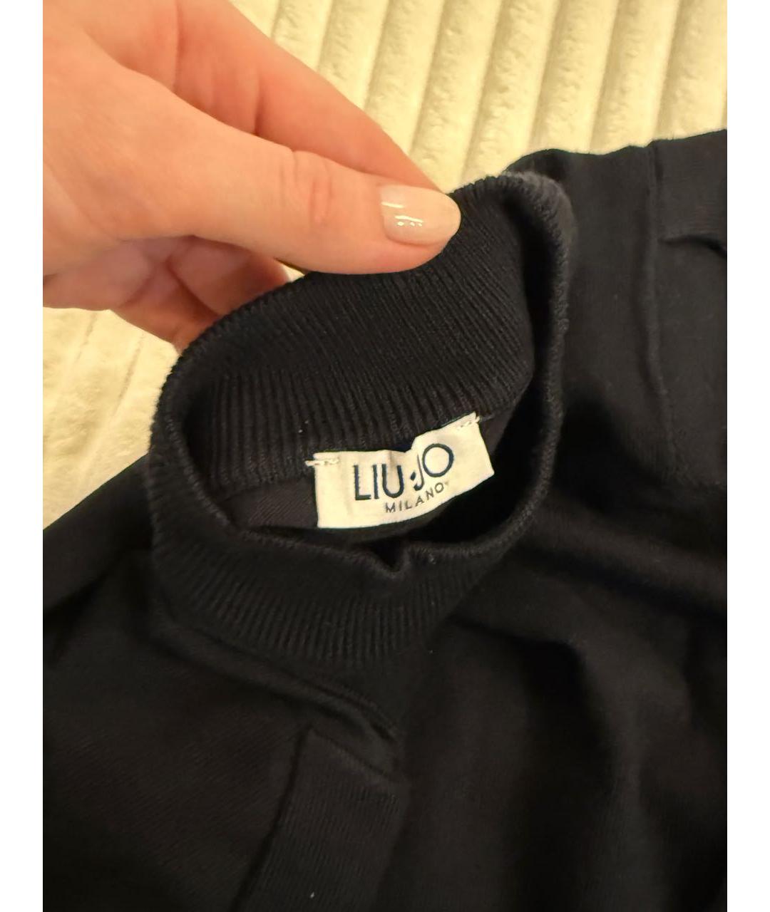 LIU JO Черный вискозный джемпер / свитер, фото 2