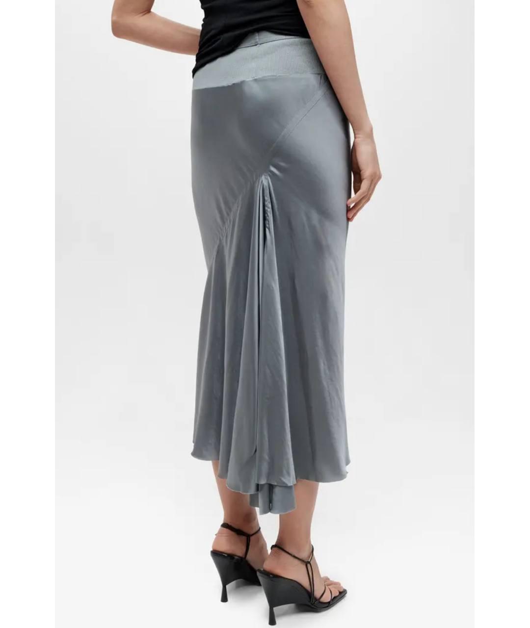 RICK OWENS Желтая юбка макси, фото 4