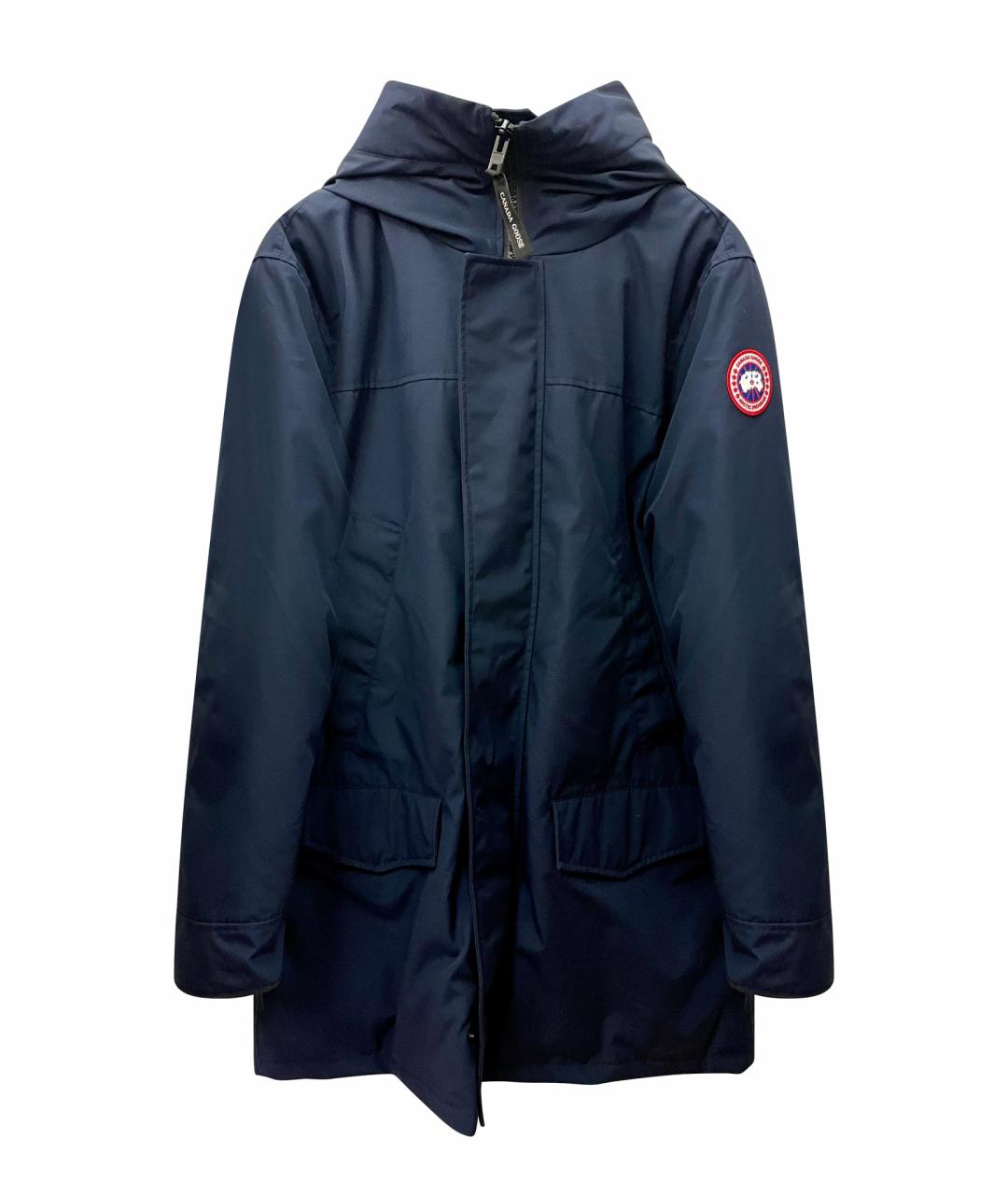 CANADA GOOSE Темно-синяя полиэстеровая парка, фото 1