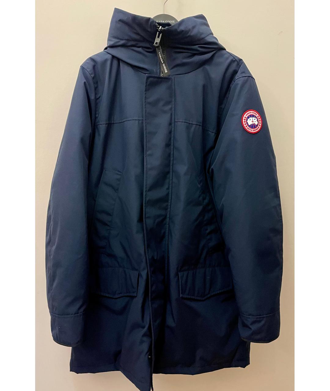 CANADA GOOSE Темно-синяя полиэстеровая парка, фото 7