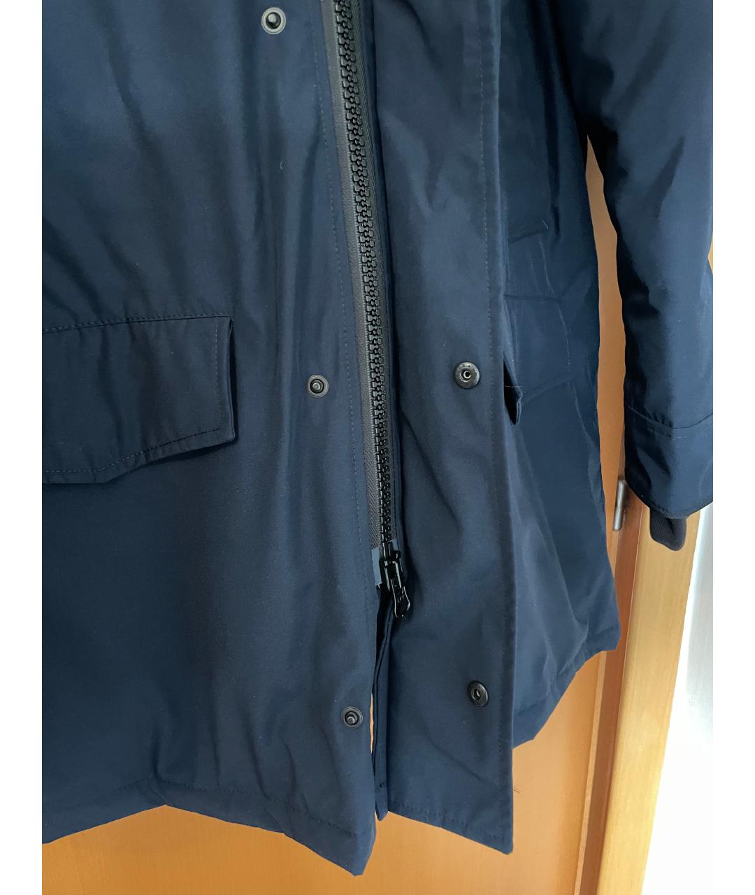 CANADA GOOSE Темно-синяя полиэстеровая парка, фото 4