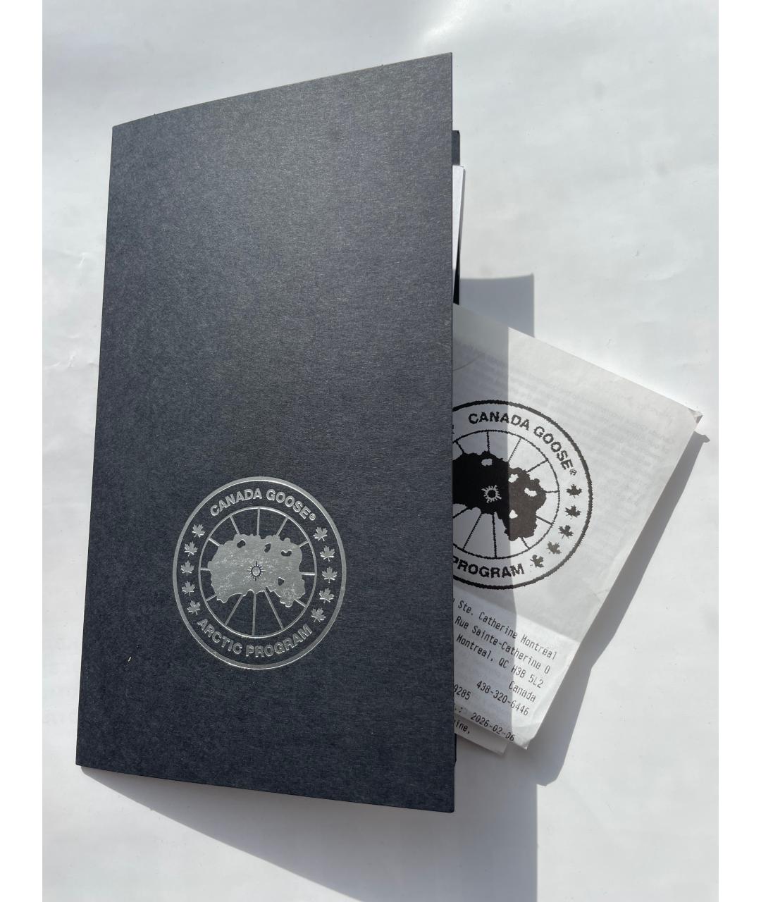 CANADA GOOSE Темно-синяя полиэстеровая парка, фото 6