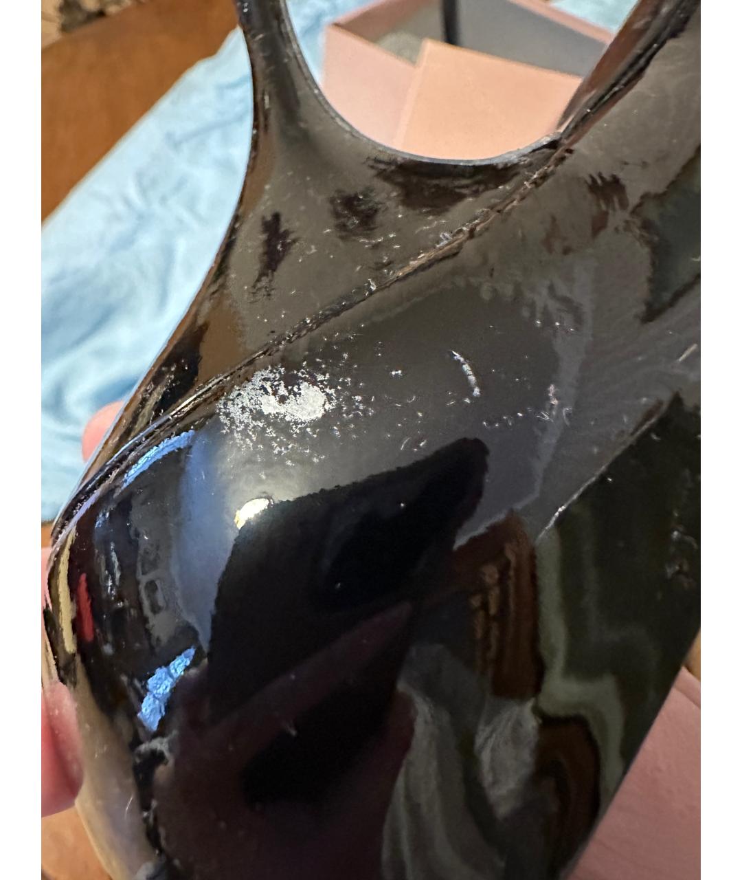 MIU MIU Черные кожаные туфли, фото 4