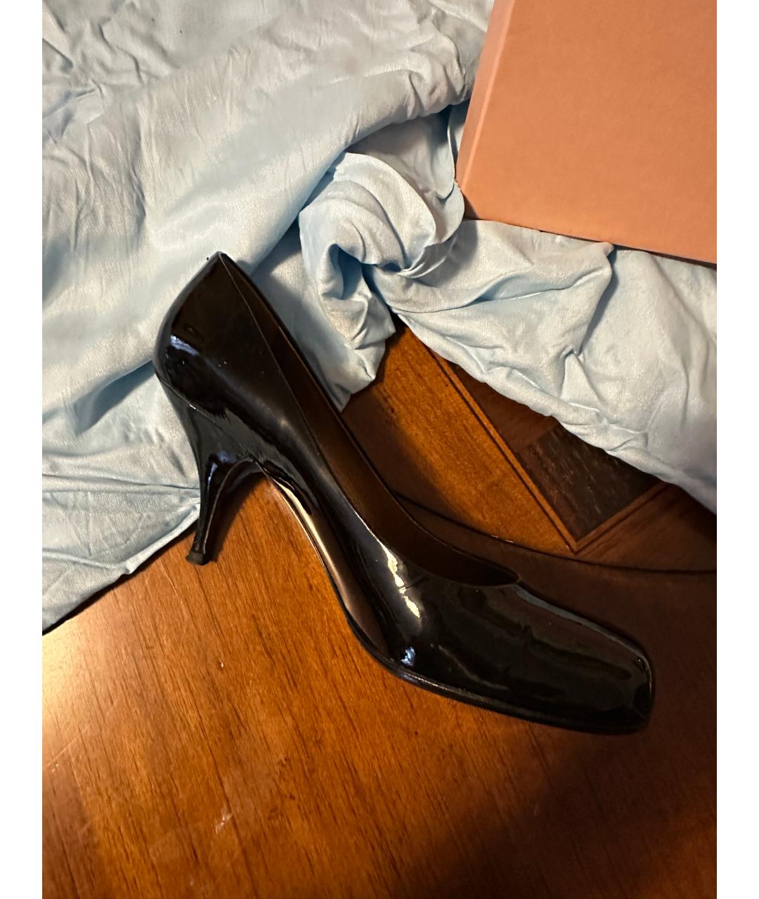 MIU MIU Черные кожаные туфли, фото 9