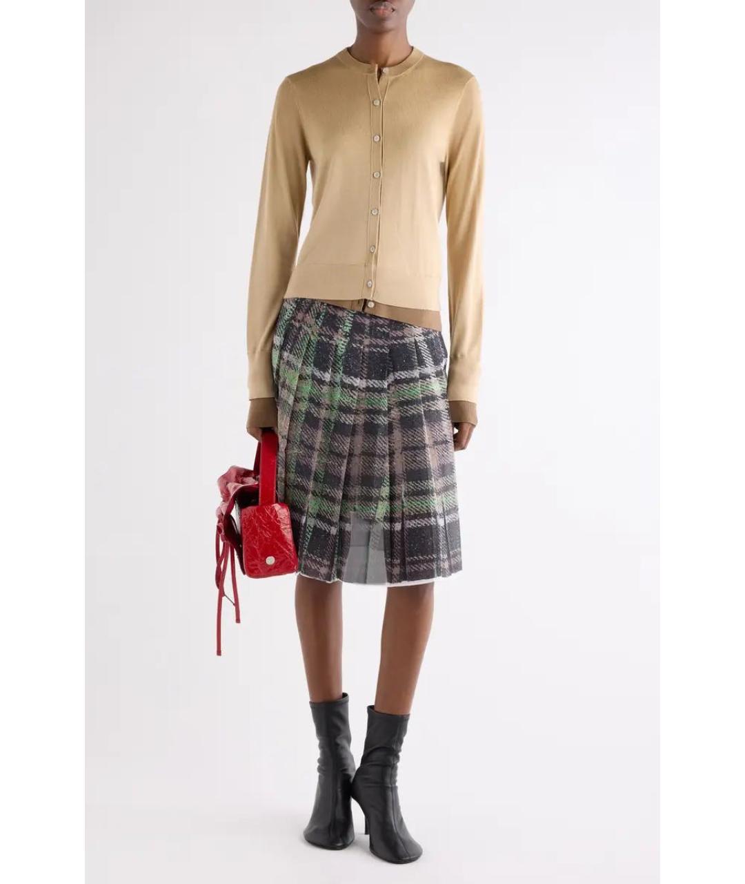 ACNE STUDIOS Мульти полиэстеровая юбка миди, фото 9