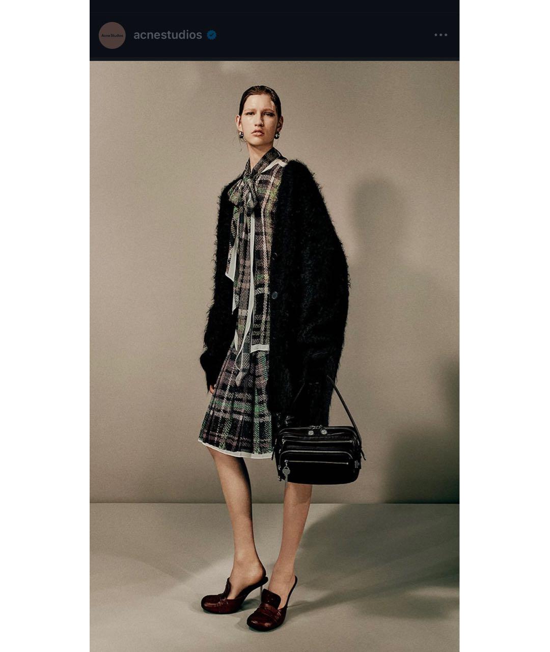 ACNE STUDIOS Мульти полиэстеровая юбка миди, фото 3