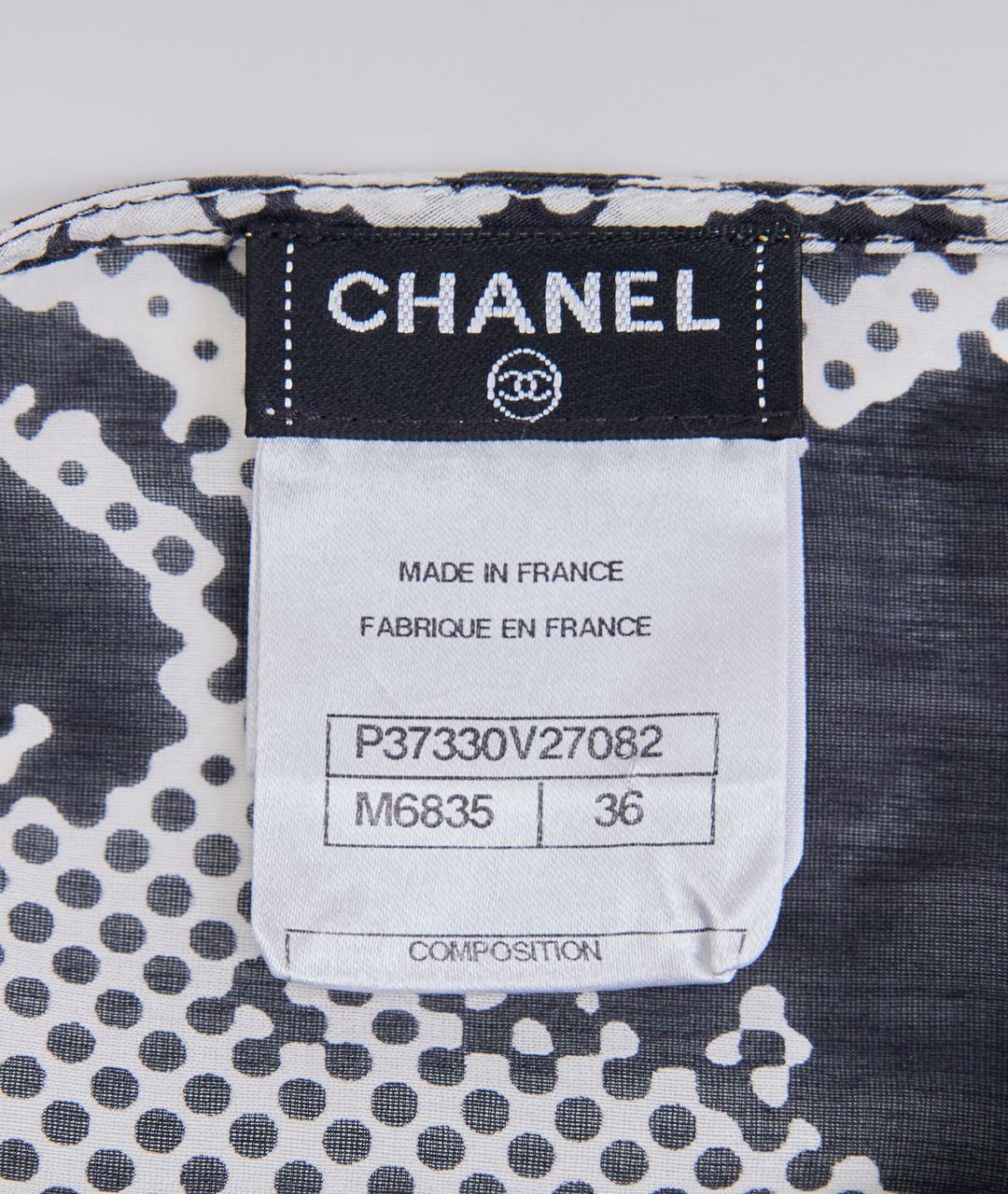 CHANEL Серая хлопковая блузы, фото 3