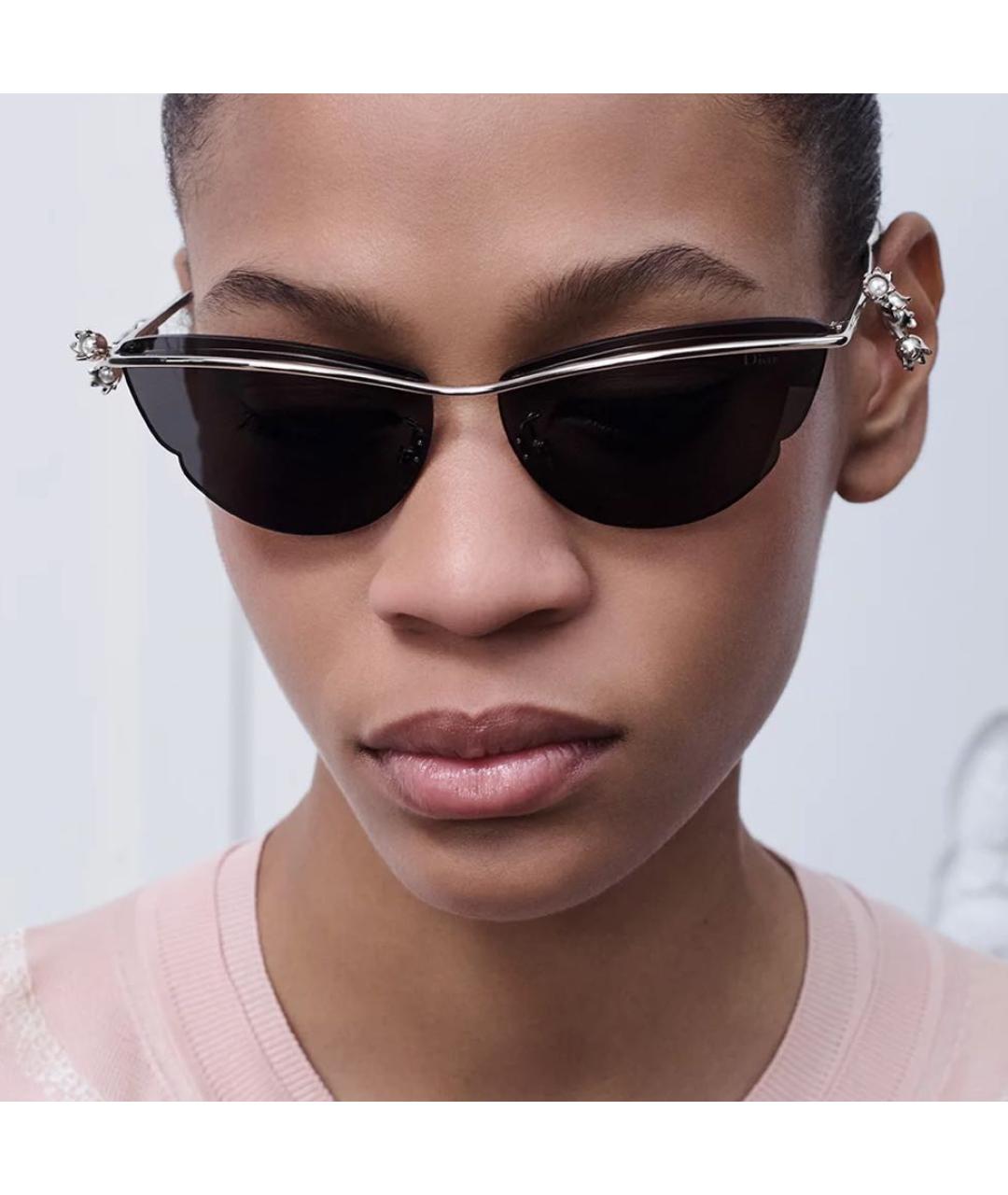 CHRISTIAN DIOR Серебряные солнцезащитные очки, фото 2