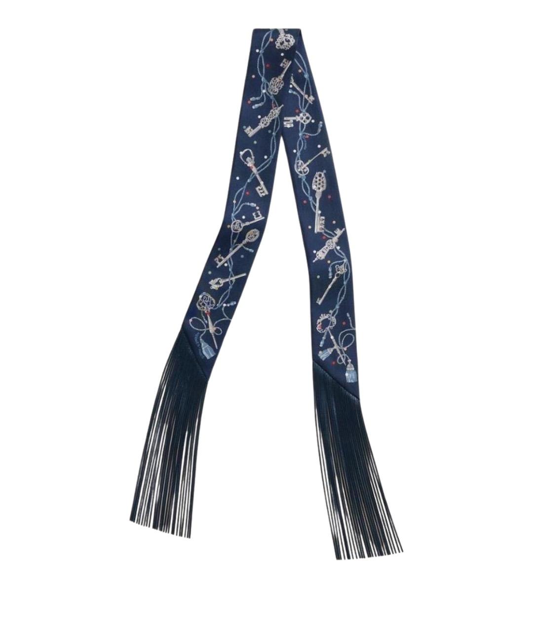 HERMES Темно-синяя повязка на голову, фото 1