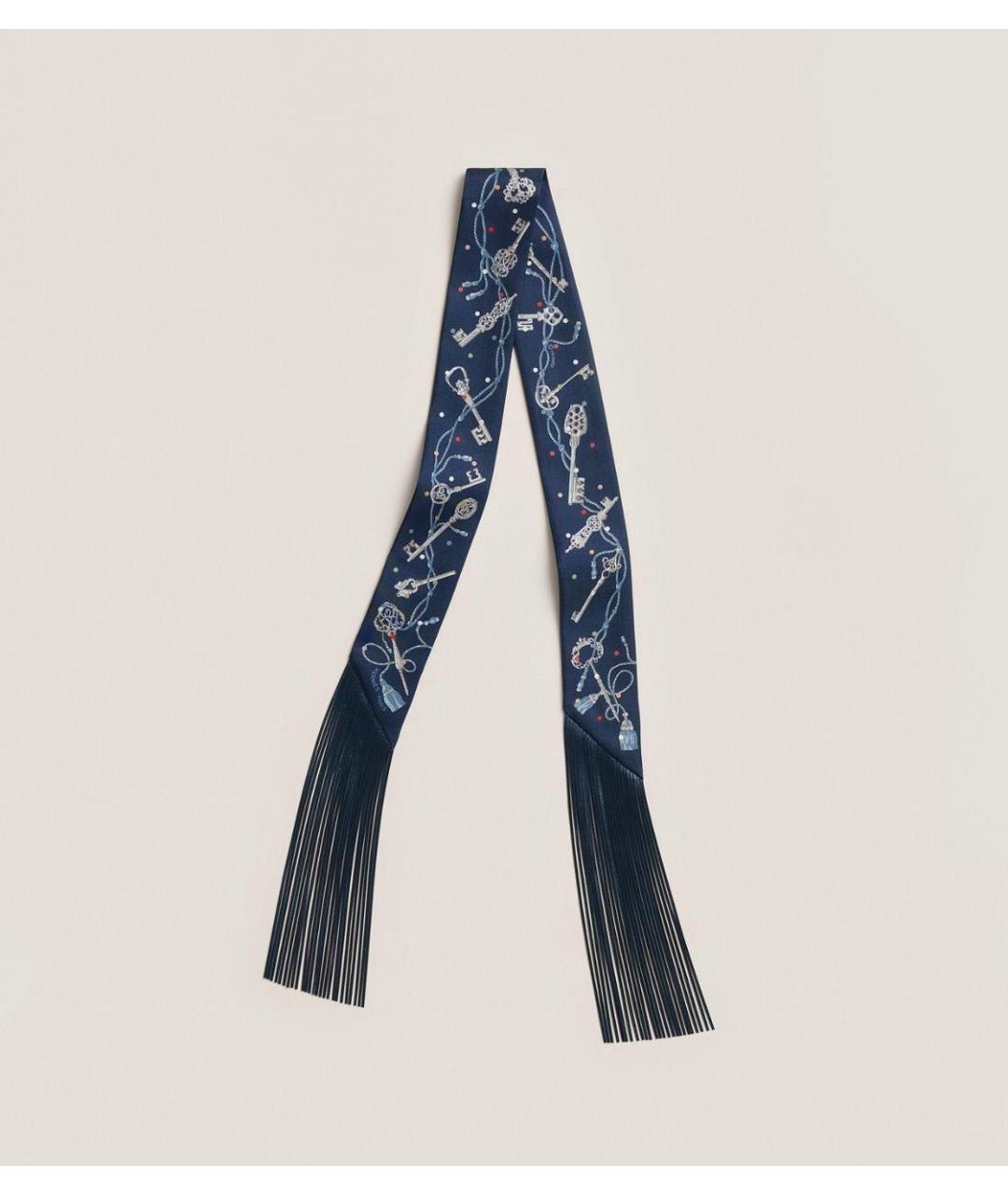 HERMES Темно-синяя повязка на голову, фото 6