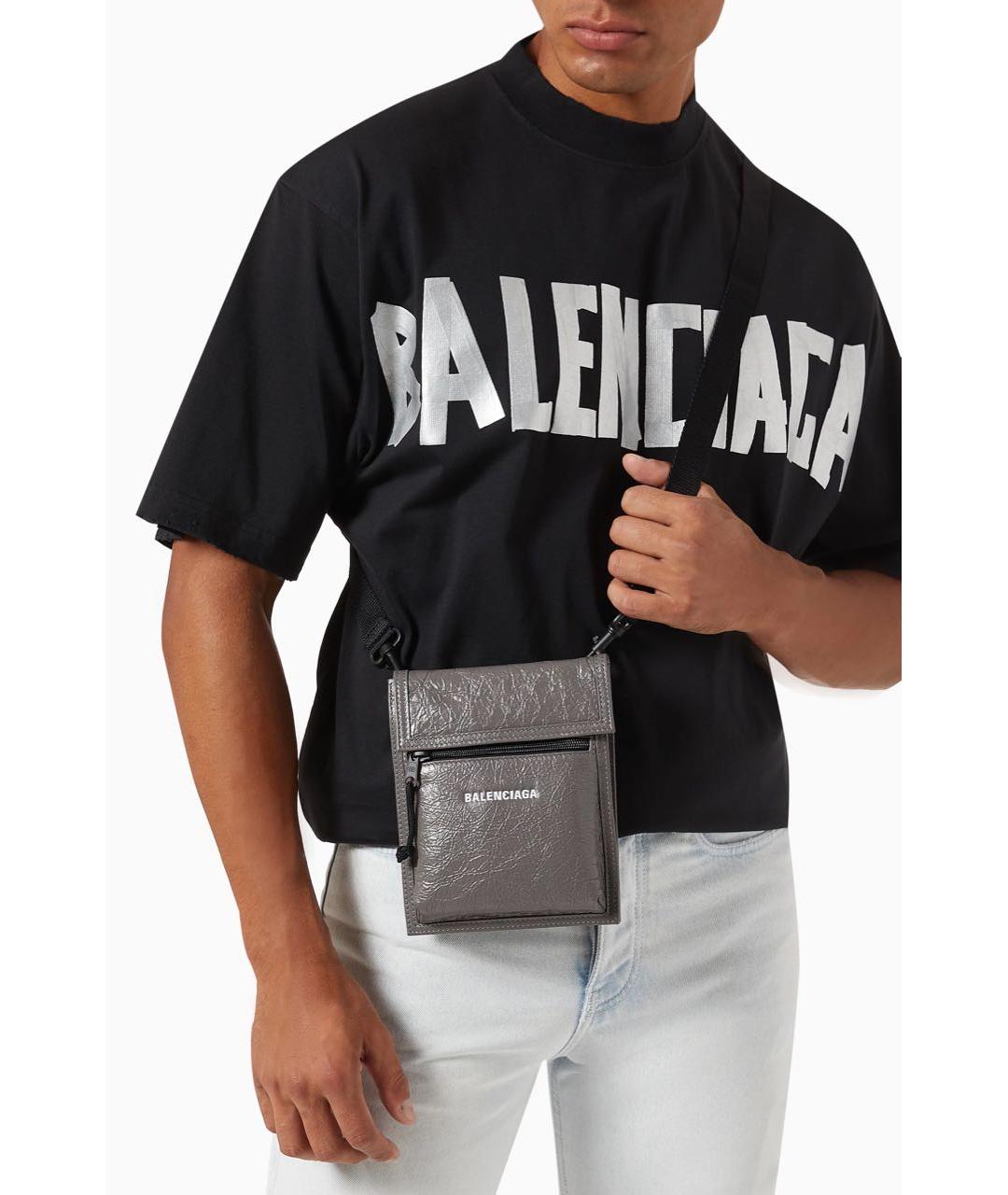 BALENCIAGA Синяя кожаная сумка на плечо, фото 8