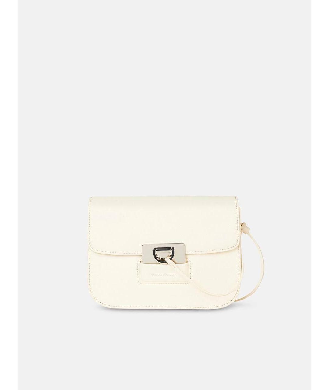 TRUSSARDI Бежевая сумка через плечо из искусственной кожи, фото 8