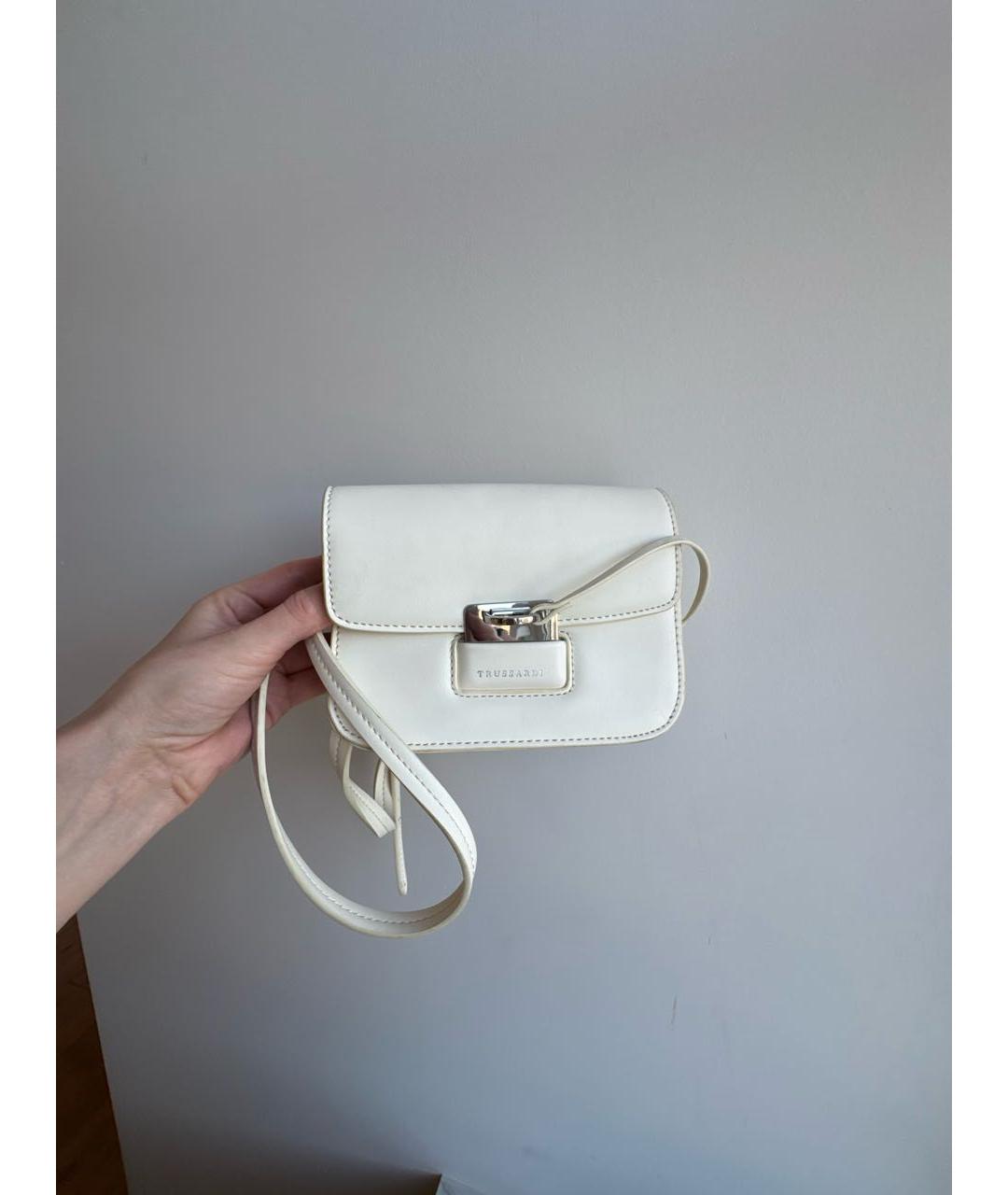 TRUSSARDI Бежевая сумка через плечо из искусственной кожи, фото 2