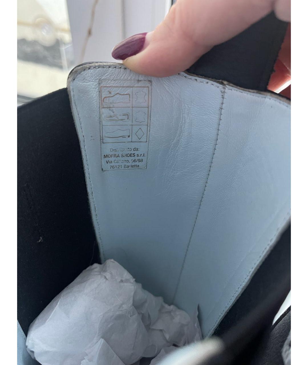 CHIARA FERRAGNI Черные кожаные полусапоги, фото 3