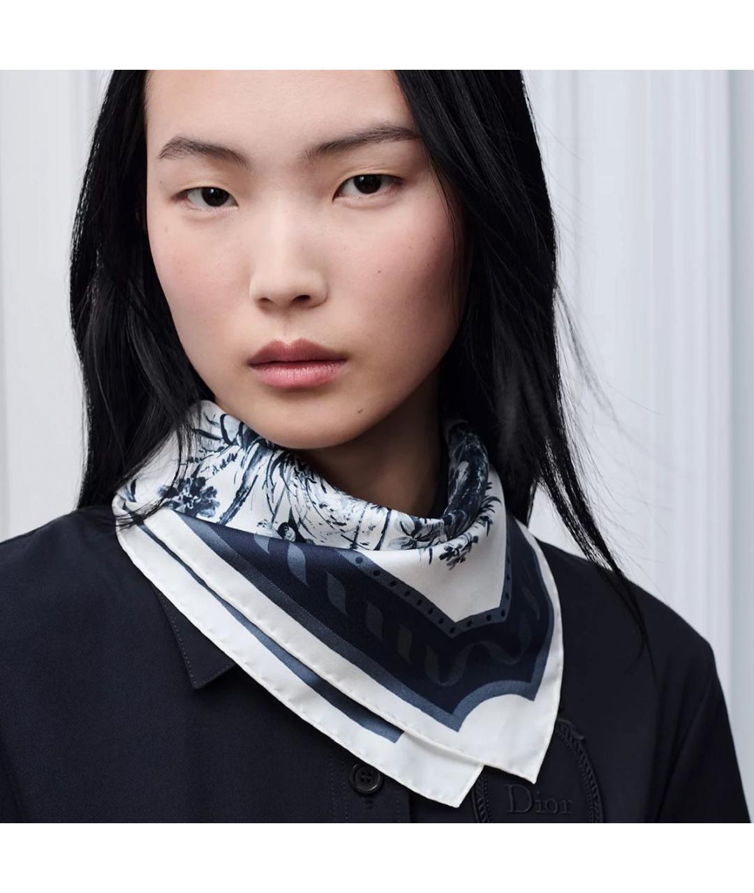 CHRISTIAN DIOR Синий платок, фото 2