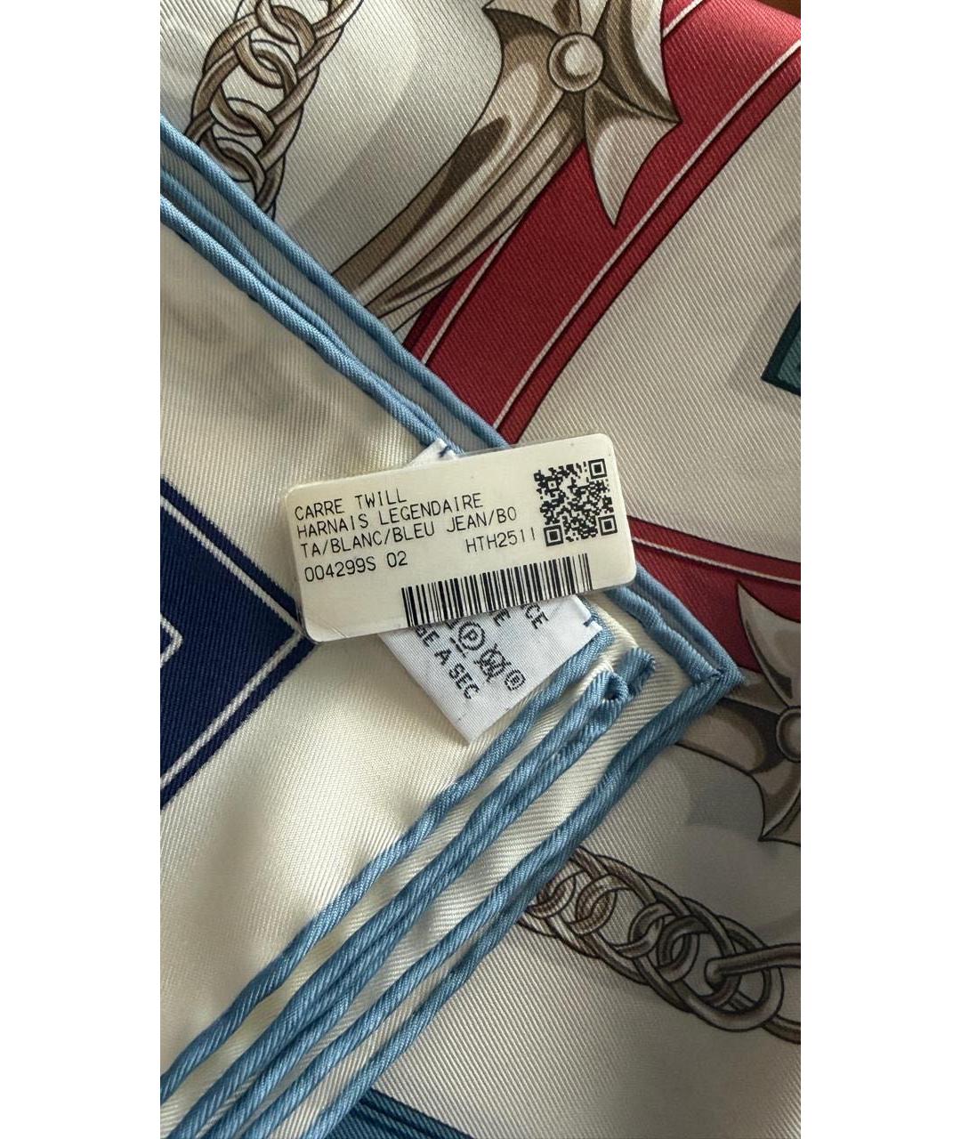 HERMES Мульти шелковый платок, фото 3