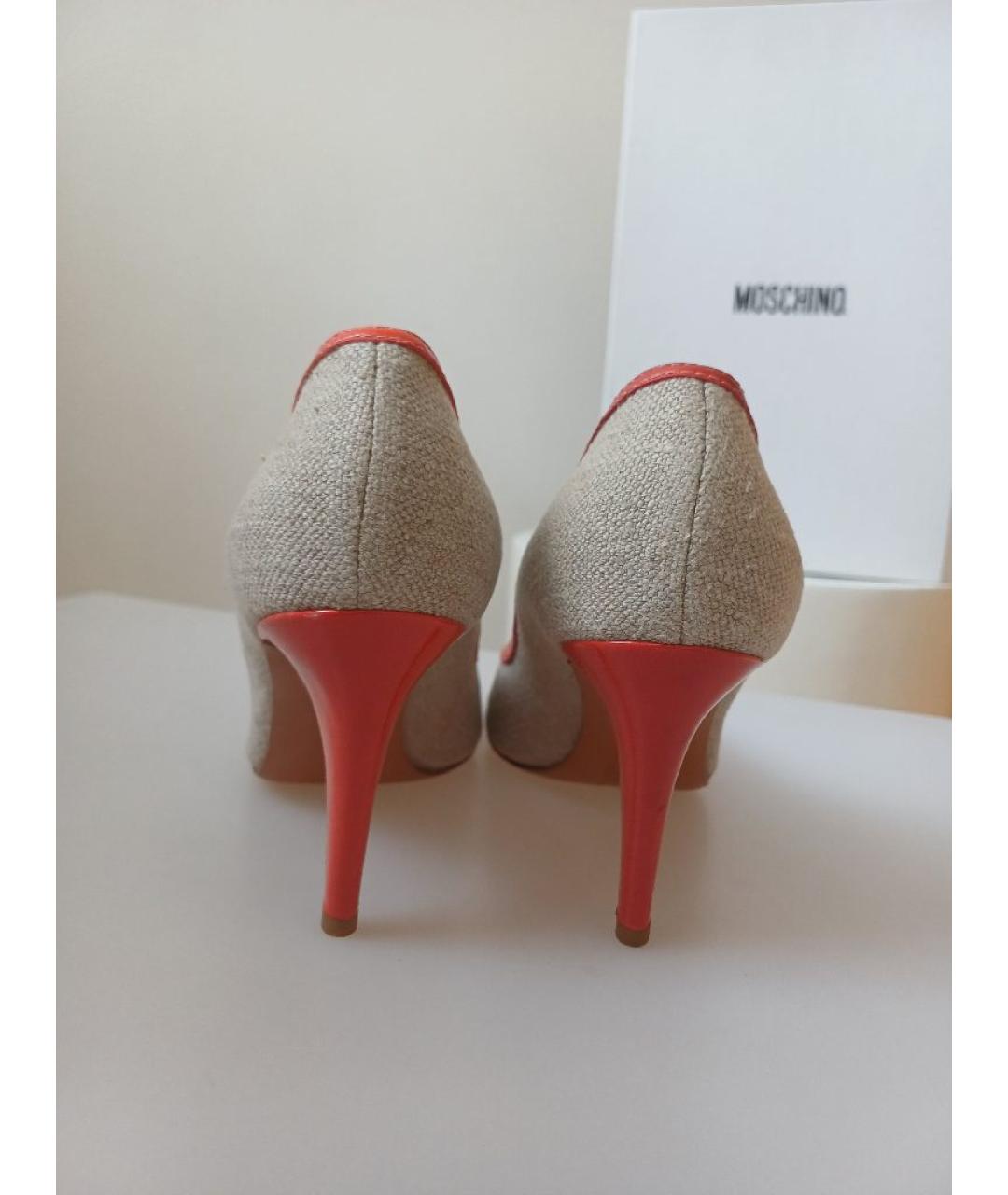 MOSCHINO Мульти кожаные туфли, фото 8