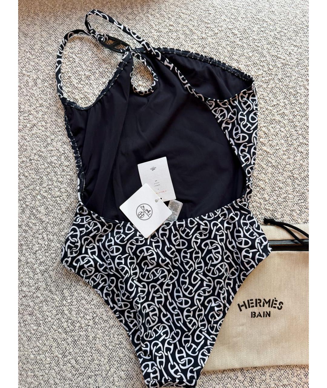 HERMES Черный купальник, фото 2