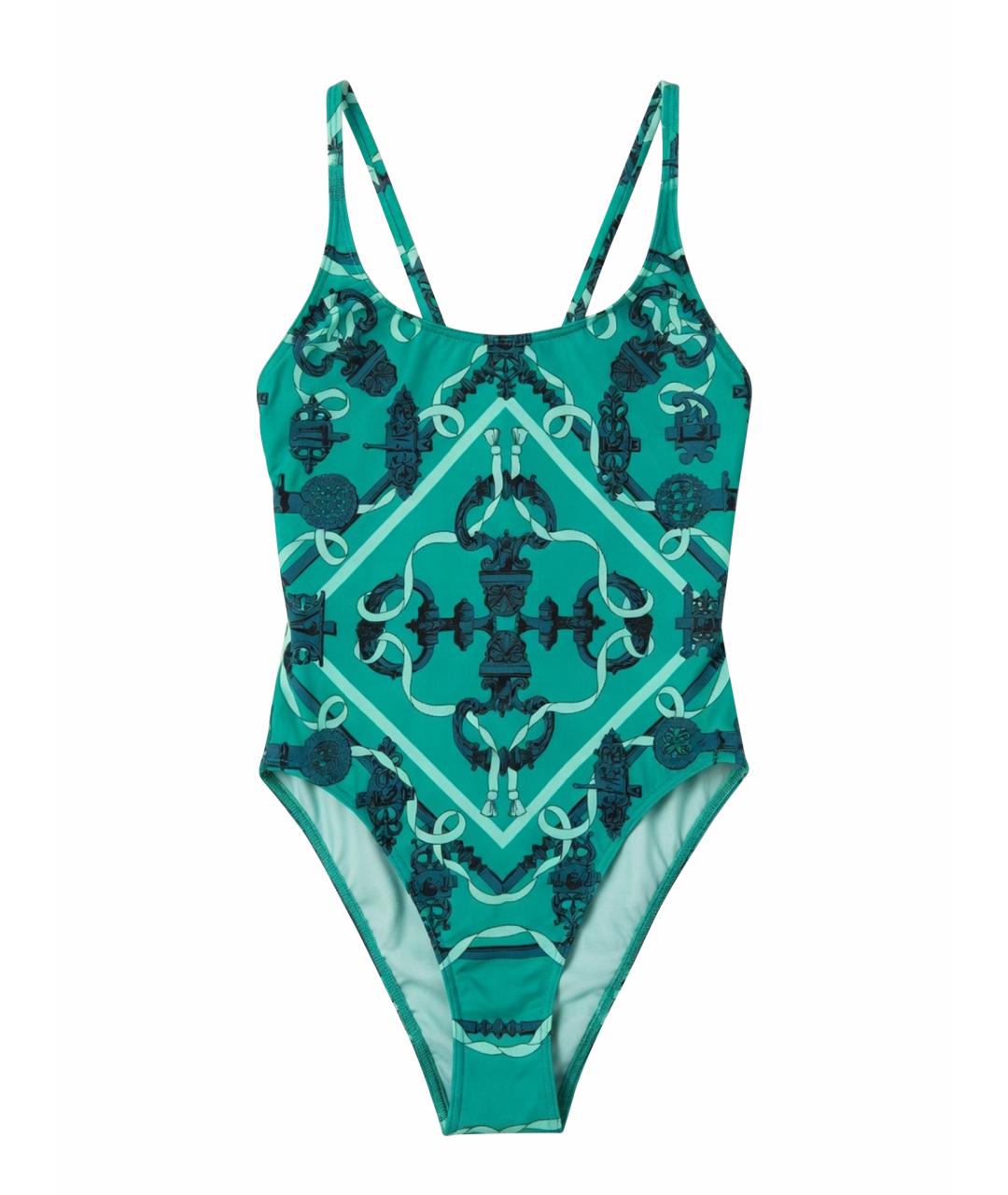 HERMES Бирюзовый купальник, фото 1