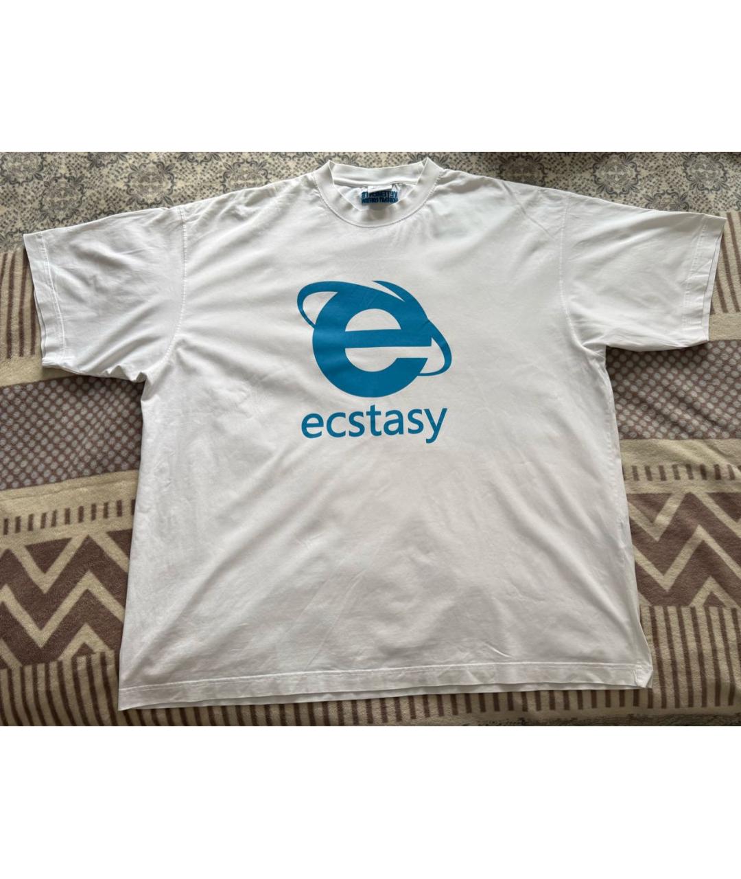 VETEMENTS Белая хлопковая футболка, фото 6