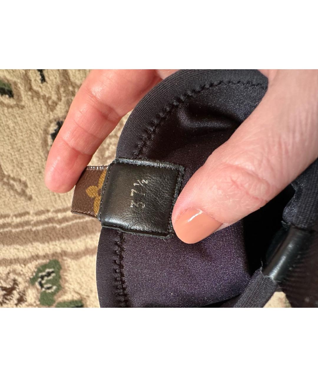 LOUIS VUITTON Черные текстильные кроссовки, фото 7