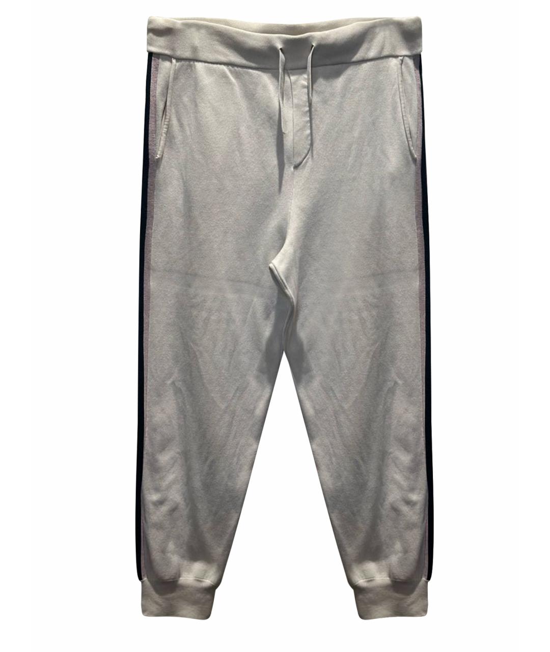 OLIVIA VON HALLE Бежевые шелковые спортивные брюки и шорты, фото 1