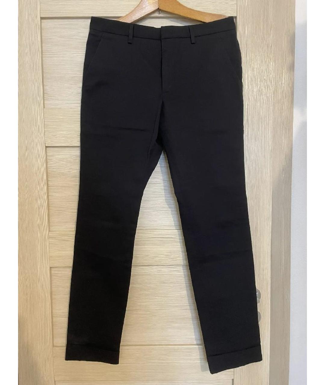GUCCI Черные хлопковые классические брюки, фото 9