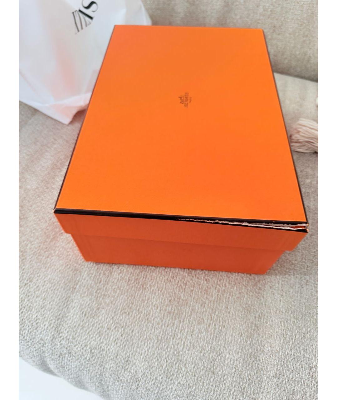 HERMES Черные кожаные лоферы, фото 8