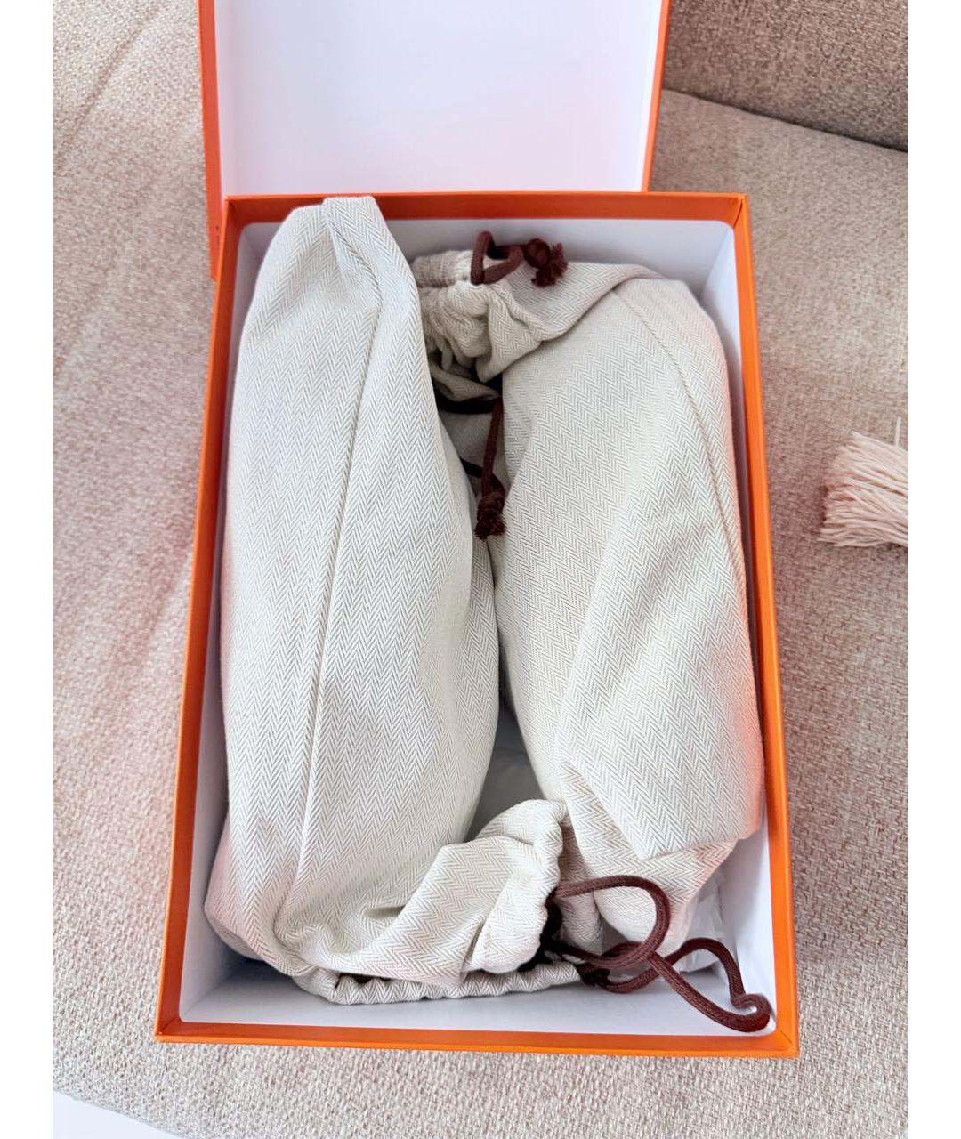 HERMES Черные кожаные лоферы, фото 7