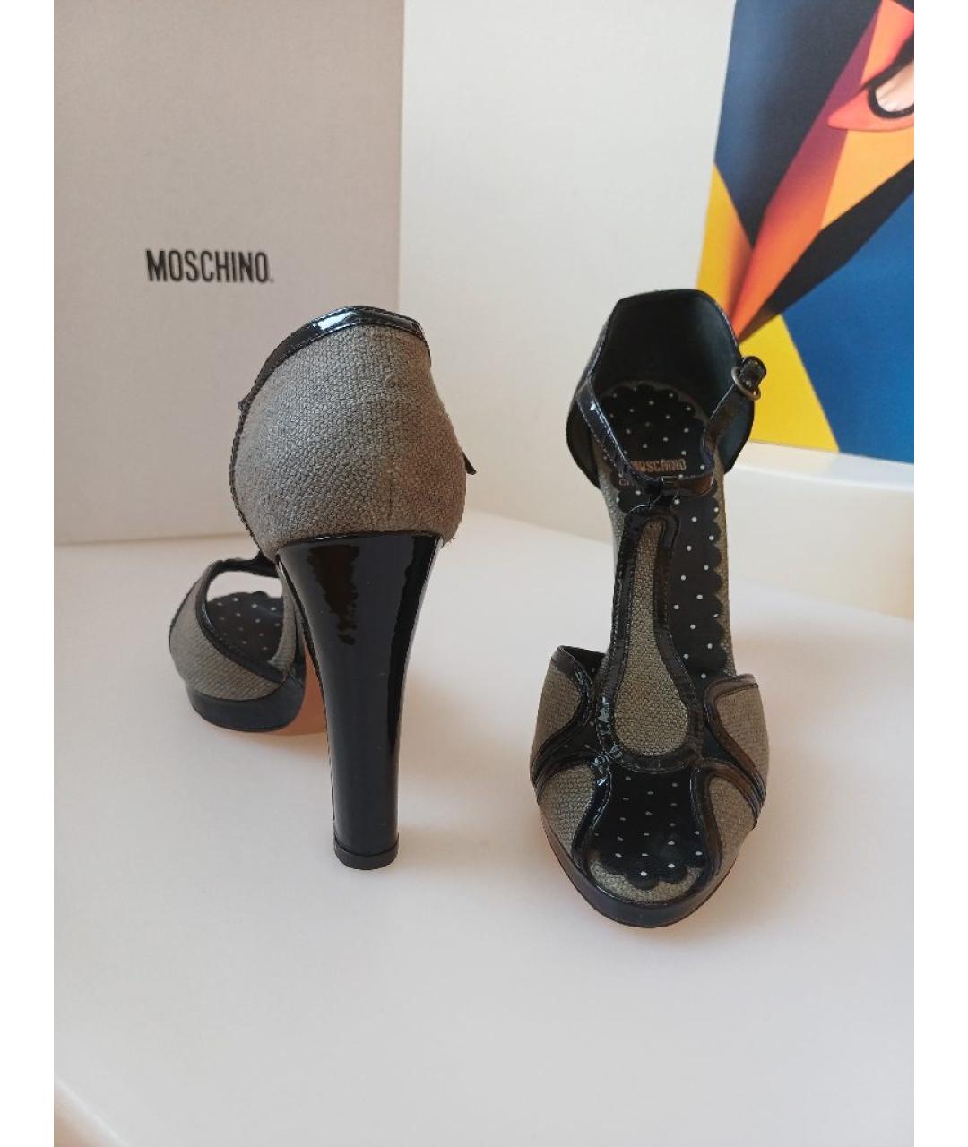 MOSCHINO Мульти кожаные туфли, фото 5