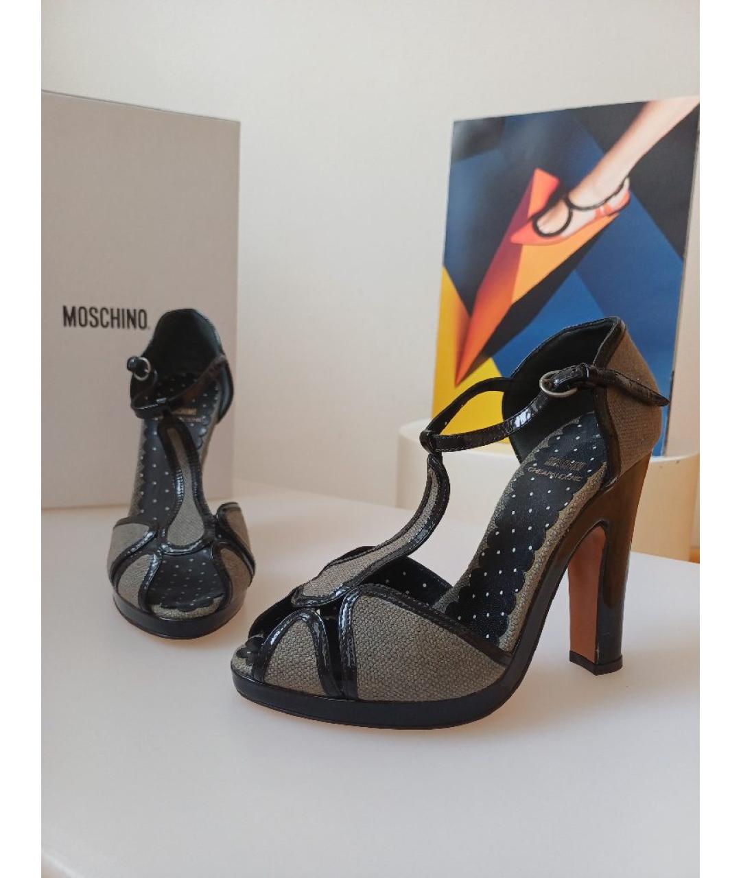 MOSCHINO Мульти кожаные туфли, фото 3