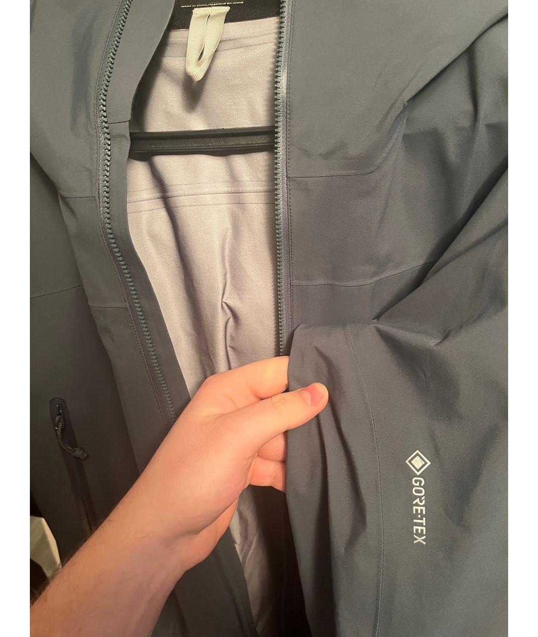 ARCTERYX Антрацитовая полиэстеровая куртка, фото 4