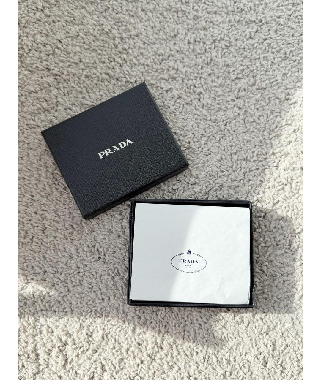 PRADA Черный кожаный кардхолдер, фото 5