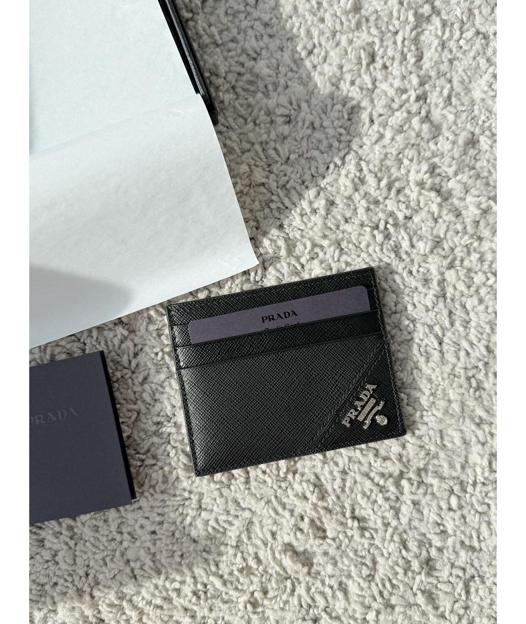 PRADA Черный кожаный кардхолдер, фото 9