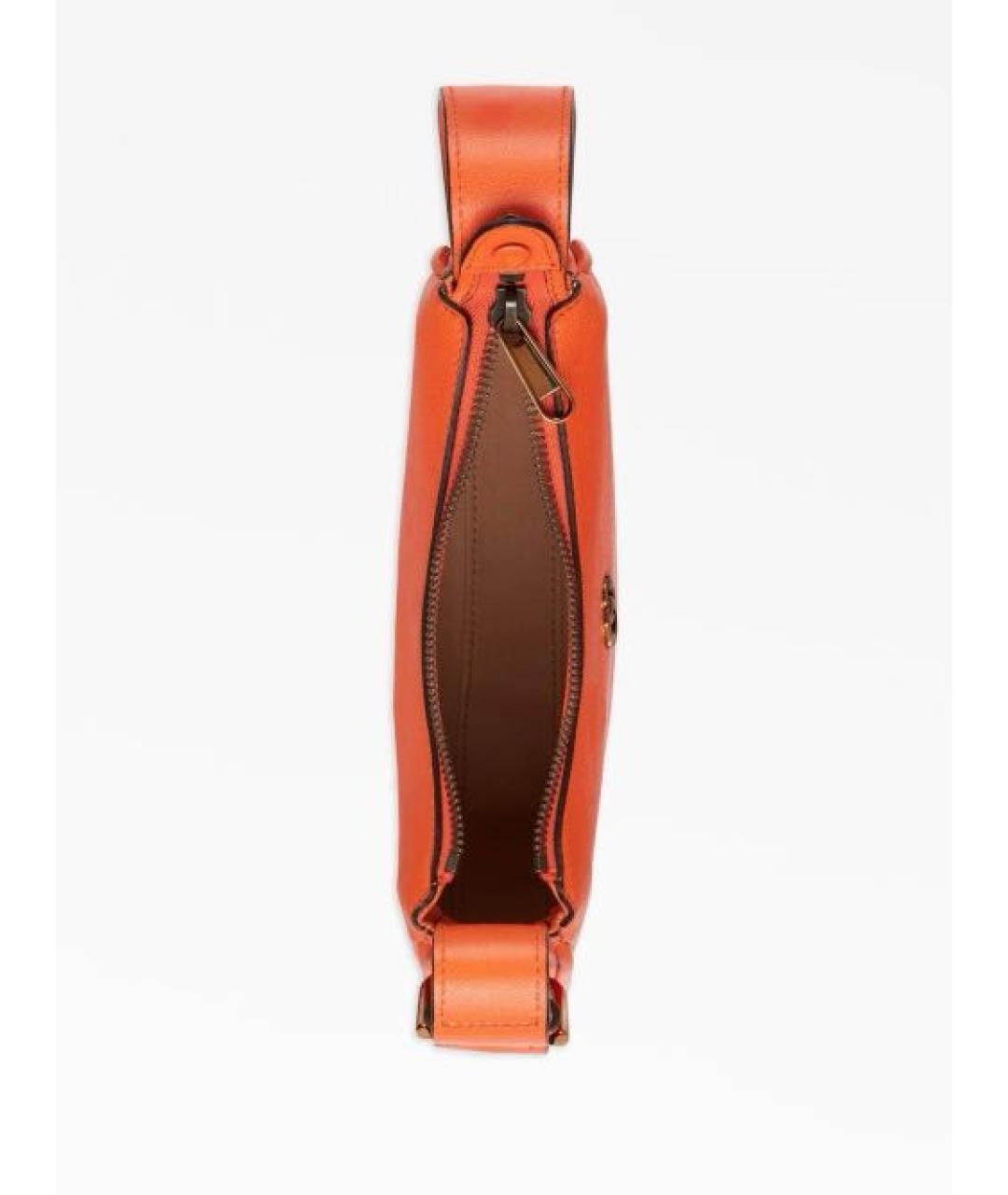 GUCCI Оранжевая кожаная сумка через плечо, фото 6