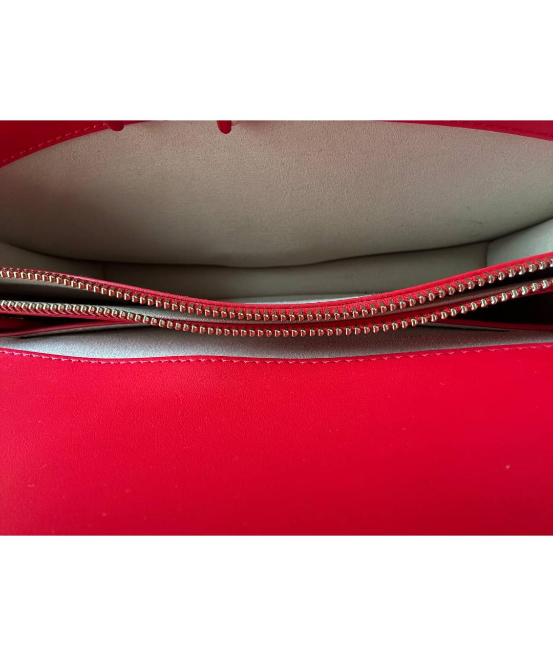 PINKO Красная кожаная сумка через плечо, фото 6