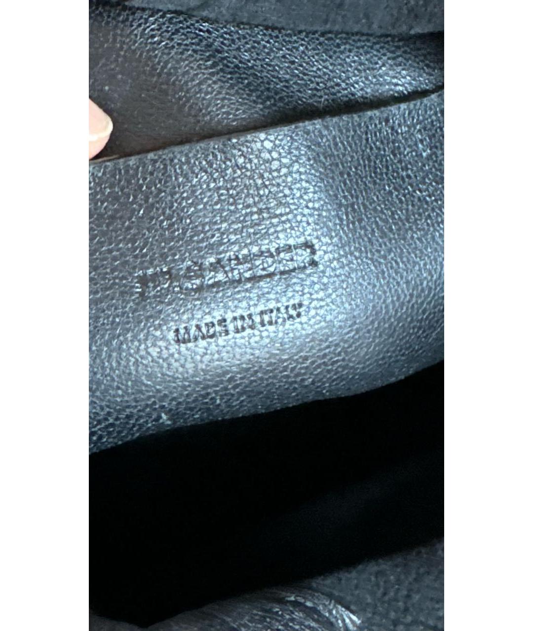 JIL SANDER Черная кожаная сумка через плечо, фото 7